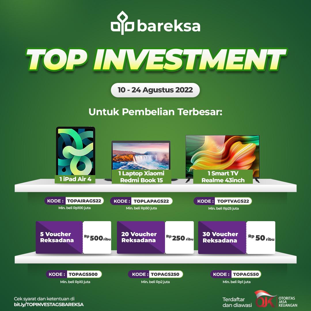 Promo Top Investment: Beli Reksadana Berhadiah iPad Air hingga Voucher Rp500 Ribu