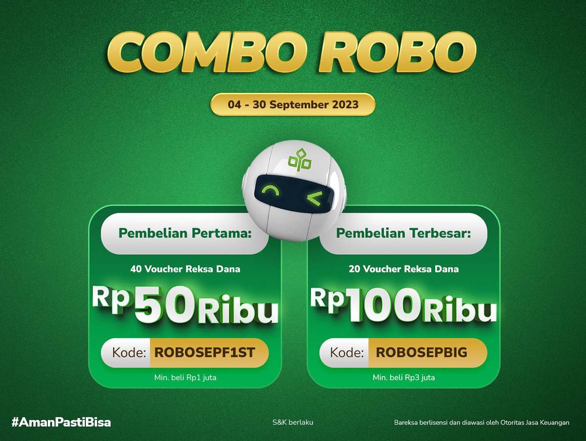 Promo Combo September 2023: Investasi Pakai Robo Advisor, Raih Reksadana hingga Rp100 Ribu